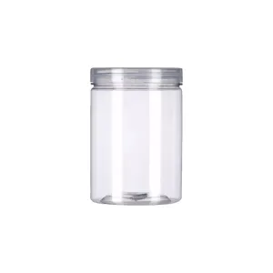 150ml PET Plastic Cosmetic Jar with Lid Crystal Clear