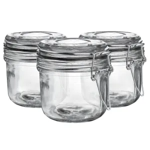 200ml Classic Glass Storage Jars - Pack of 3 - By Argon Tableware