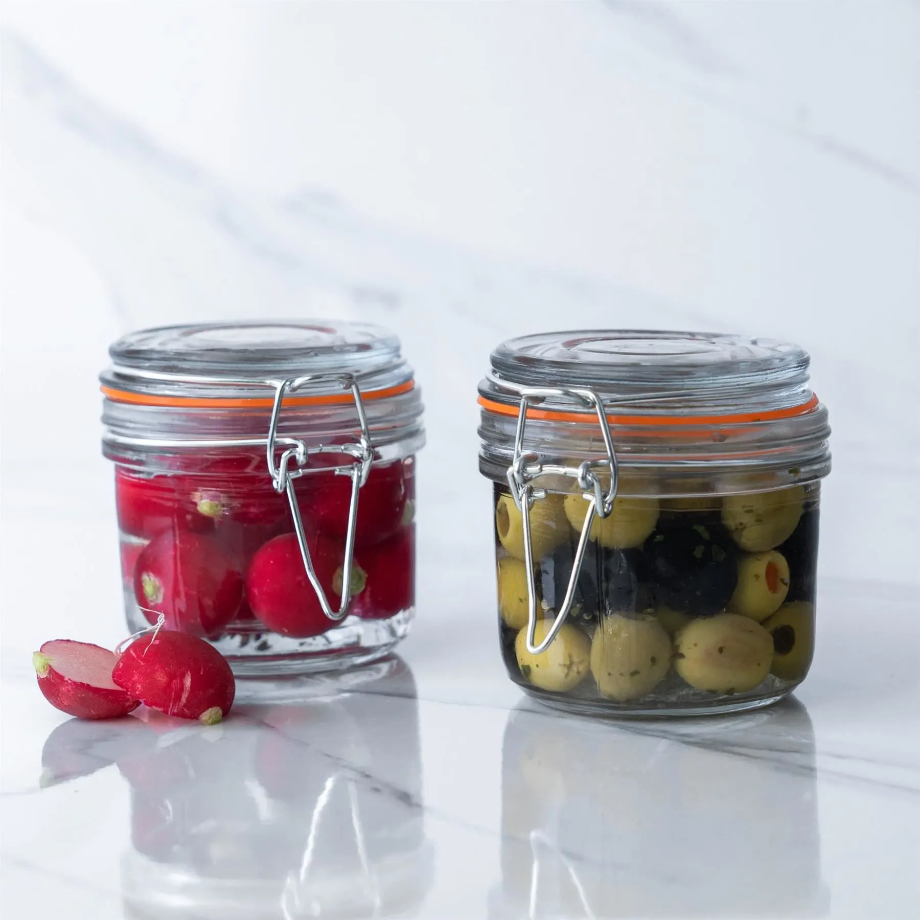 200ml Classic Glass Storage Jars - Pack of 3 - By Argon Tableware