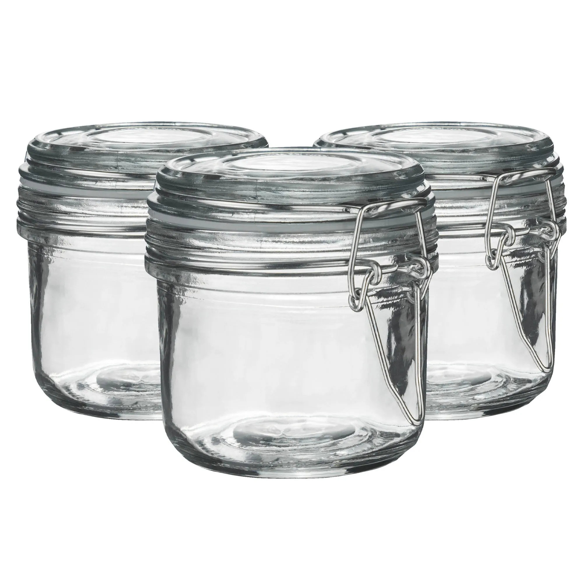 200ml Classic Glass Storage Jars - Pack of 3 - By Argon Tableware