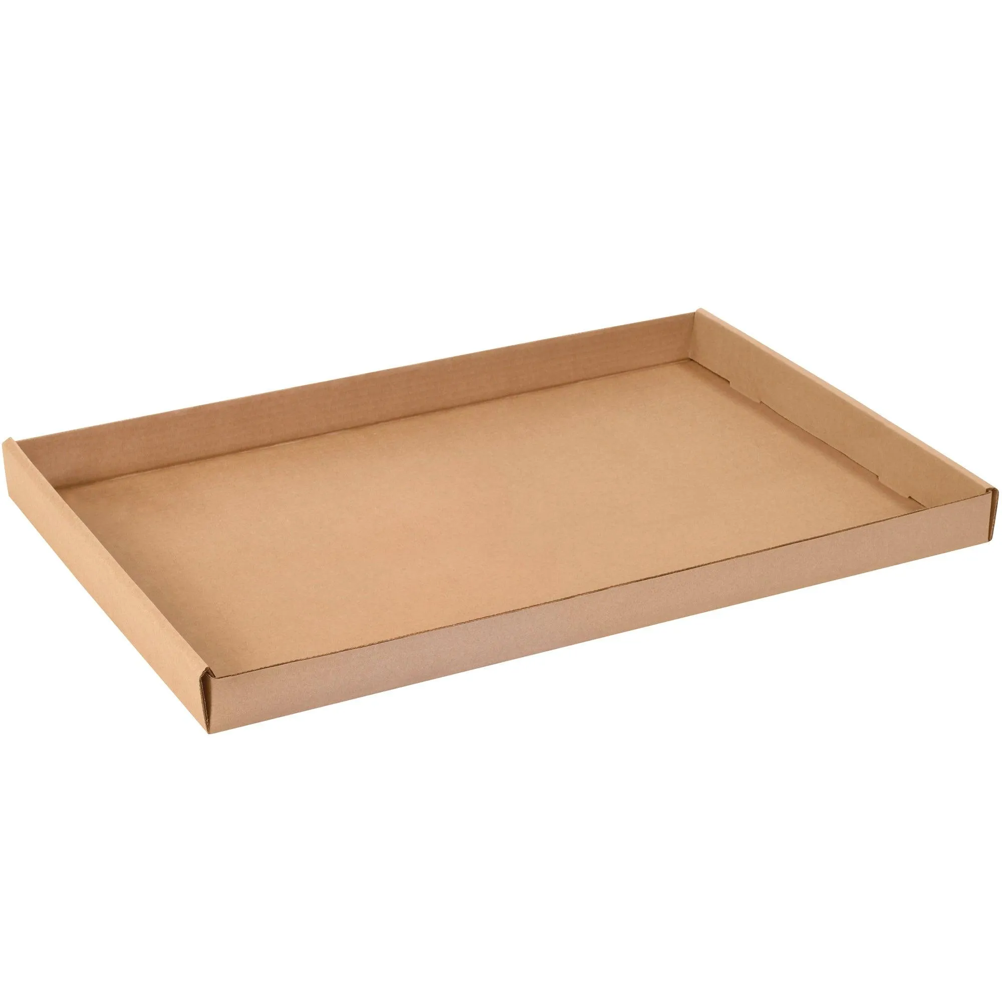 24 x 15 x 1 3/4" Kraft Corrugated Trays