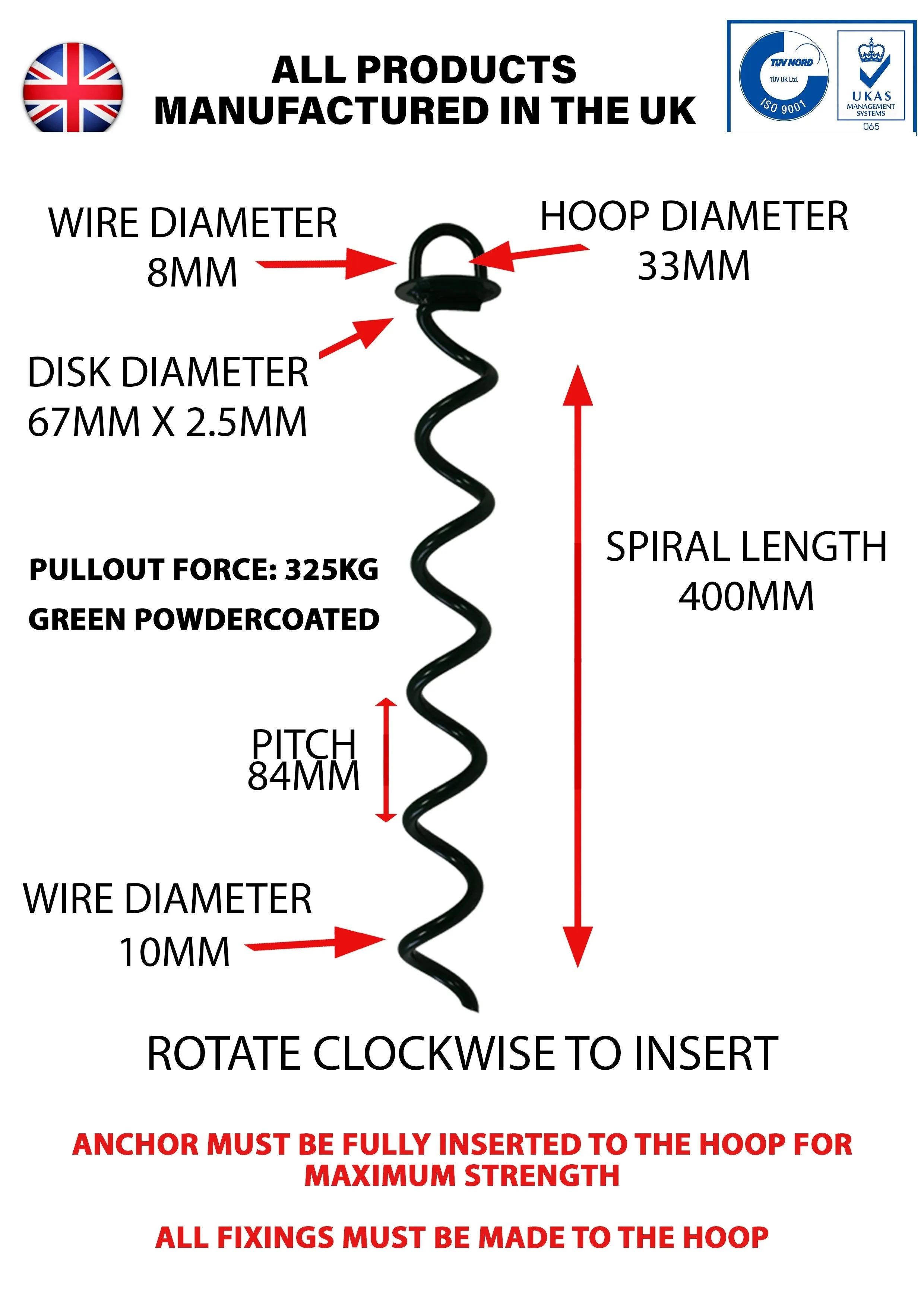 400mm Ground Anchor