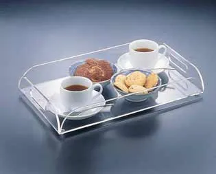 ACRYLIC SERVING TRAY WITH HANDLES