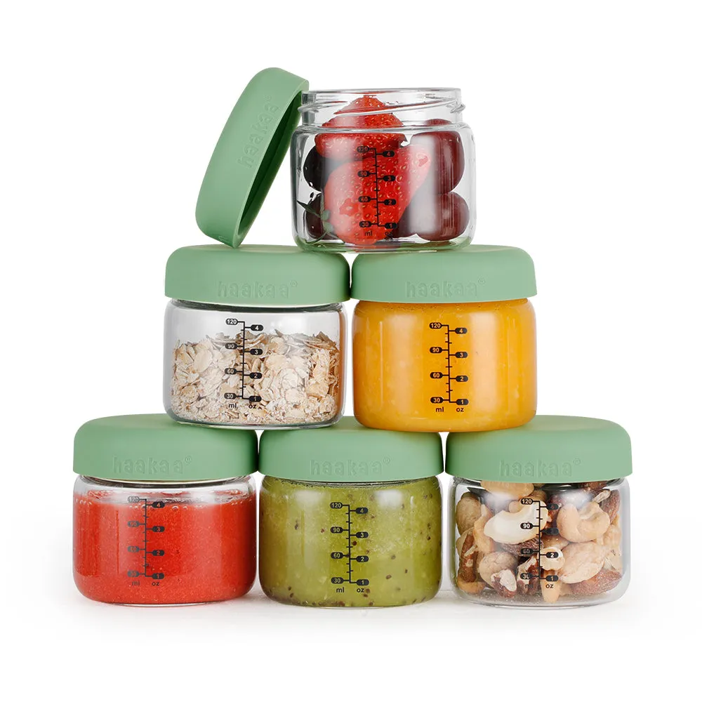 Airtight Silicone Lid Glass Jar Set