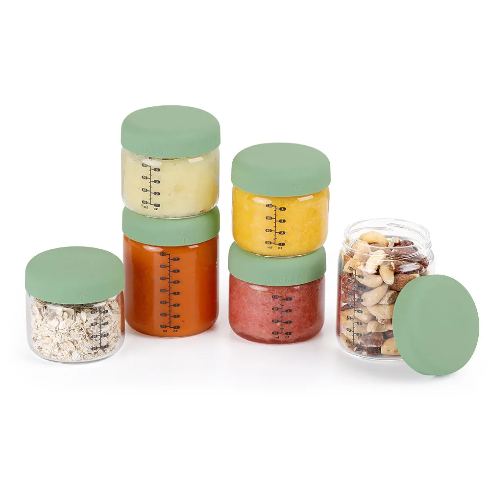 Airtight Silicone Lid Glass Jar Set