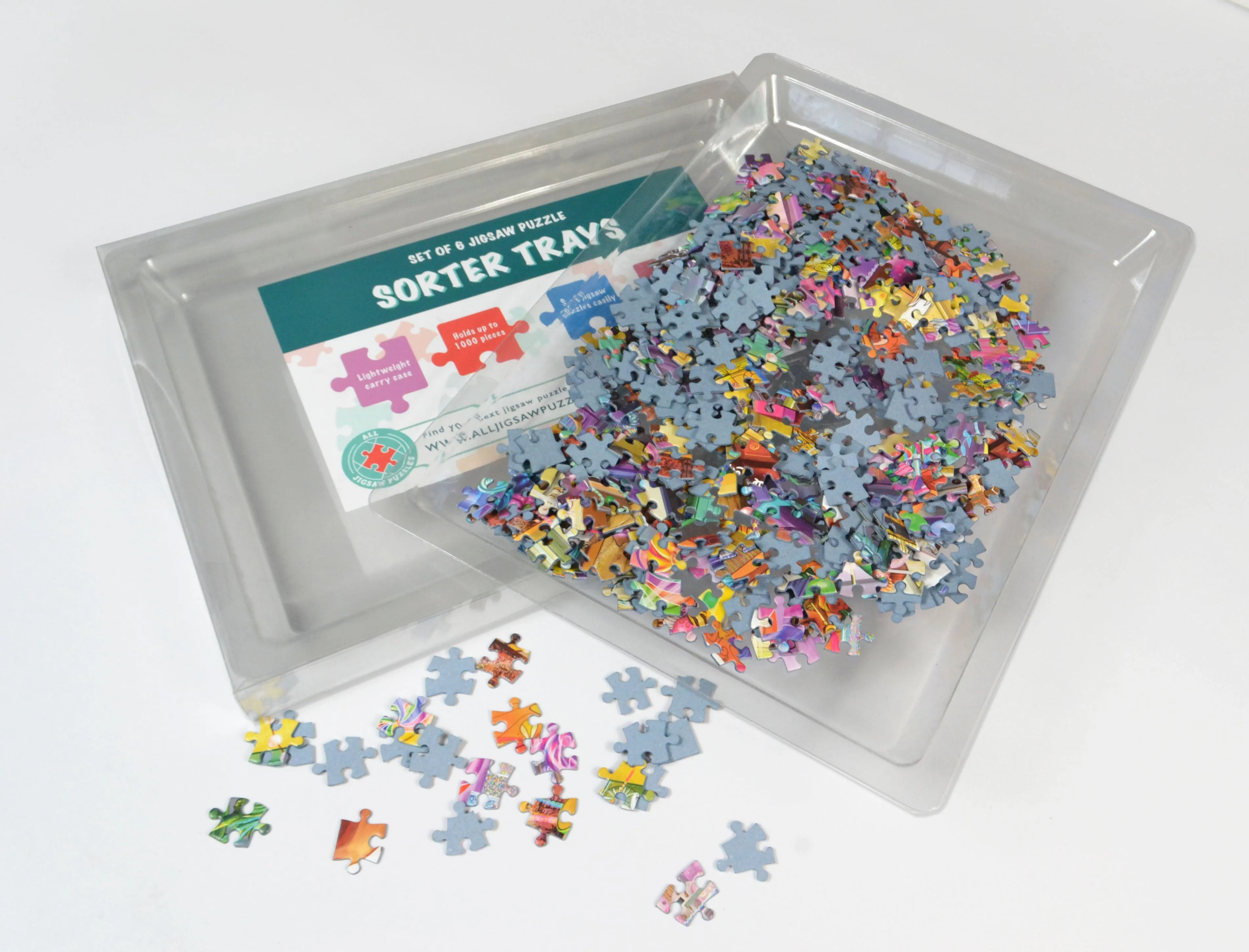 All Jigsaw Puzzle Sorter Trays - Pack of 6 and Carry Case