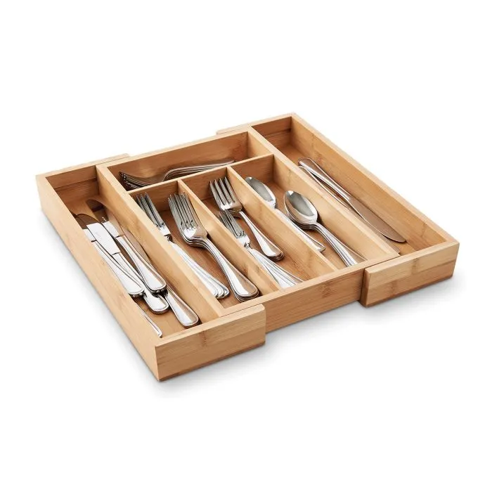 Bamboo Silverware Tray