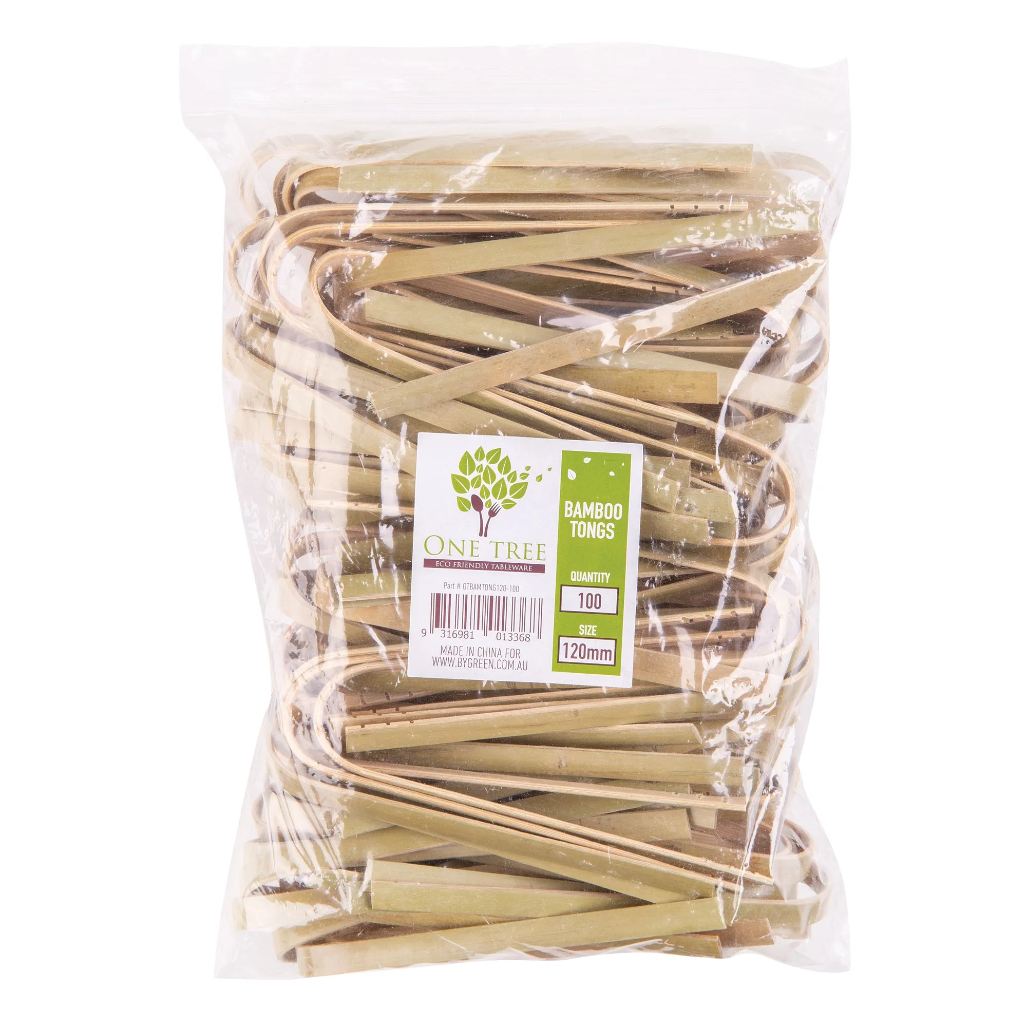 Bamboo Tongs 12cm Pack of 100