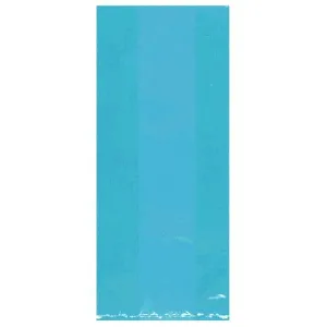 Caribbean Blue Large Cello Treat Bags 25 Ct