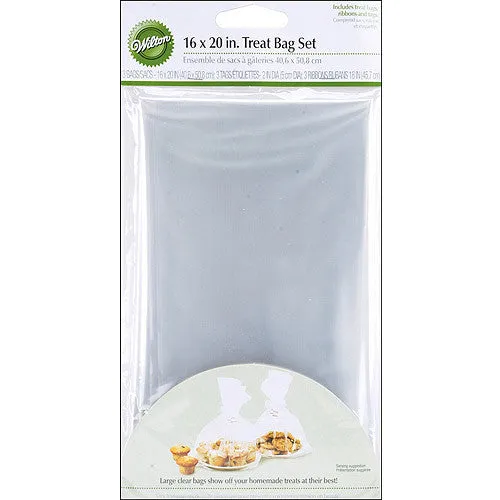 Clear Treat Bag, 16'' x 20'' | 3 ct