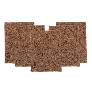 Coconut Scrub Pad | Dishwashing Pad | Long-Lasting Stitched Coir Scrubber | Set of 5