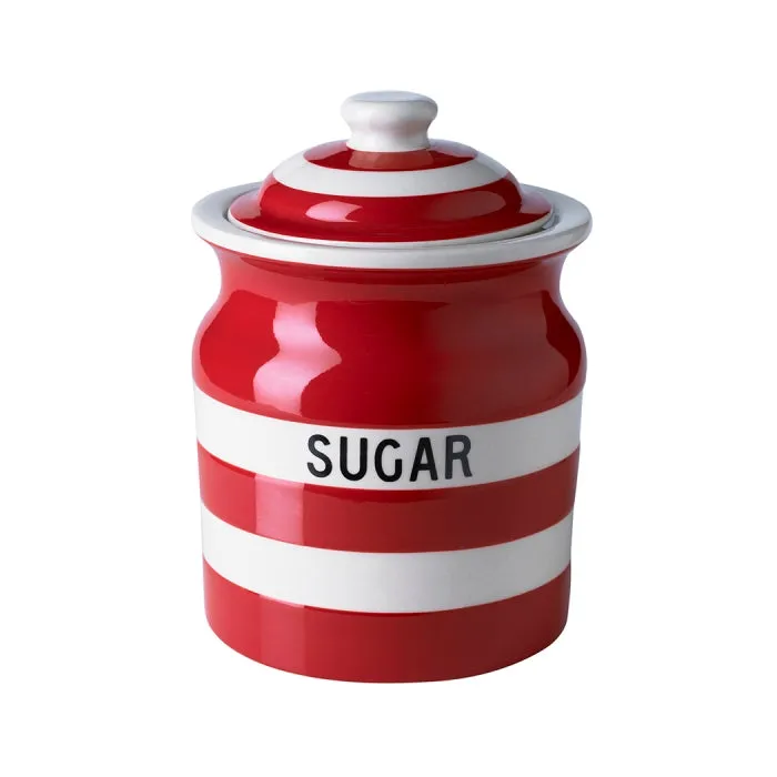 Cornishware Cornish Red Sugar Jar 30oz