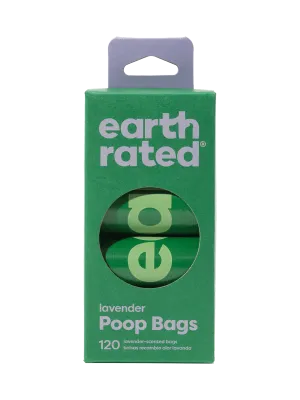 Earth Rated Lavender Scented Dog Waste Bags, 8 Refill Rolls 120-Count