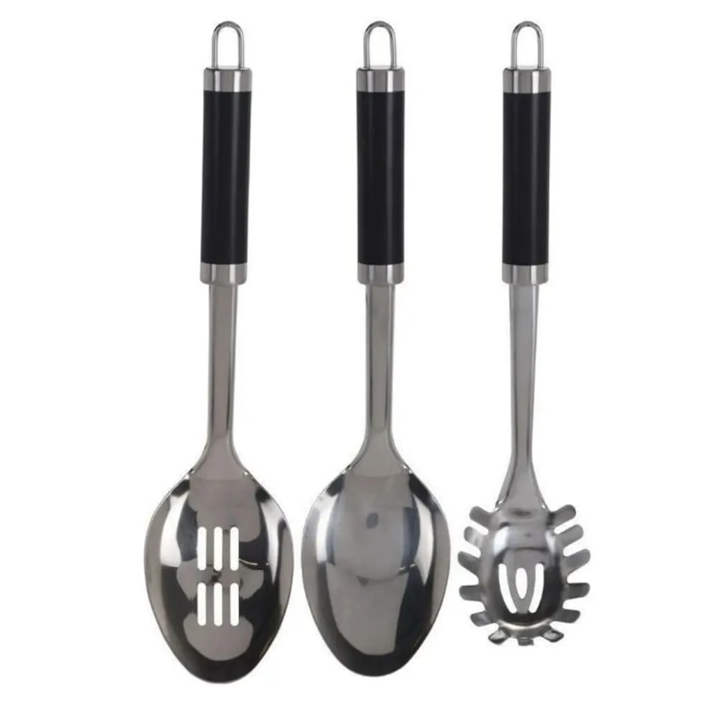 Excellent Houseware 7 Piece Stainless Steel Kitchen Tools Set with Rack - Premium Cooking Utensils