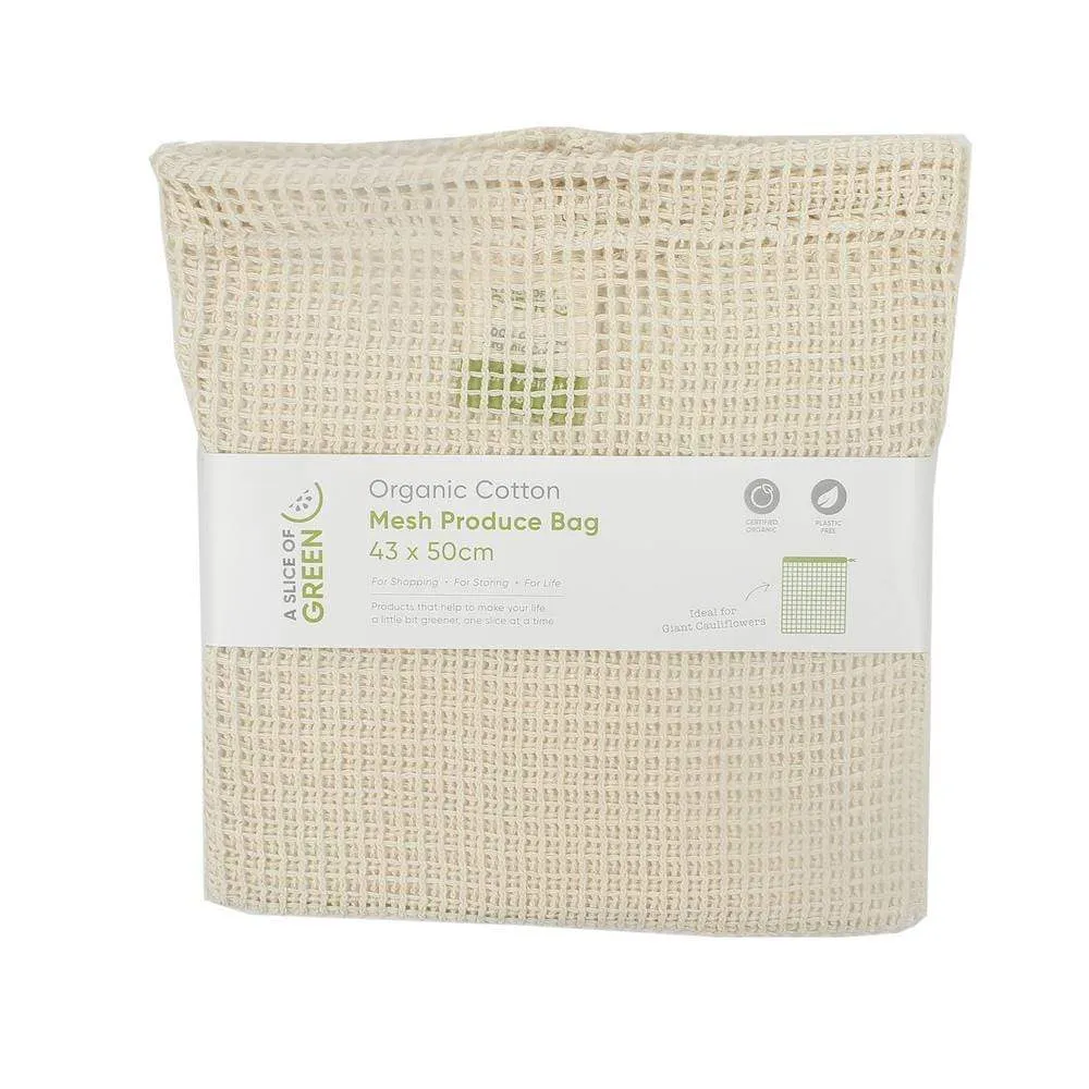 Extra Large Organic Cotton Mesh Produce Bag