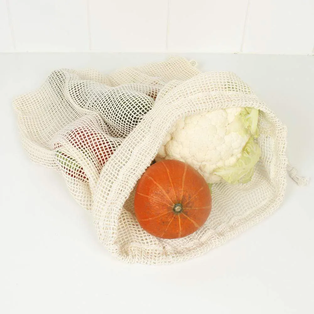 Extra Large Organic Cotton Mesh Produce Bag