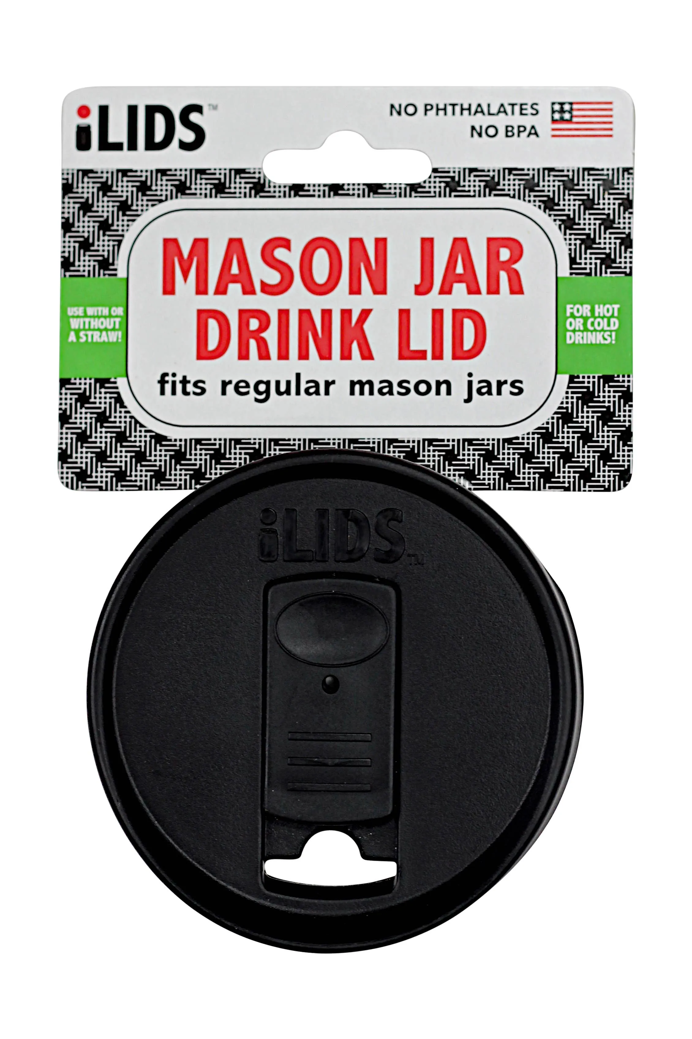 Fenigo Inc - ILid Mason Jar Drink Lid - Wide and Regular Mouth Options