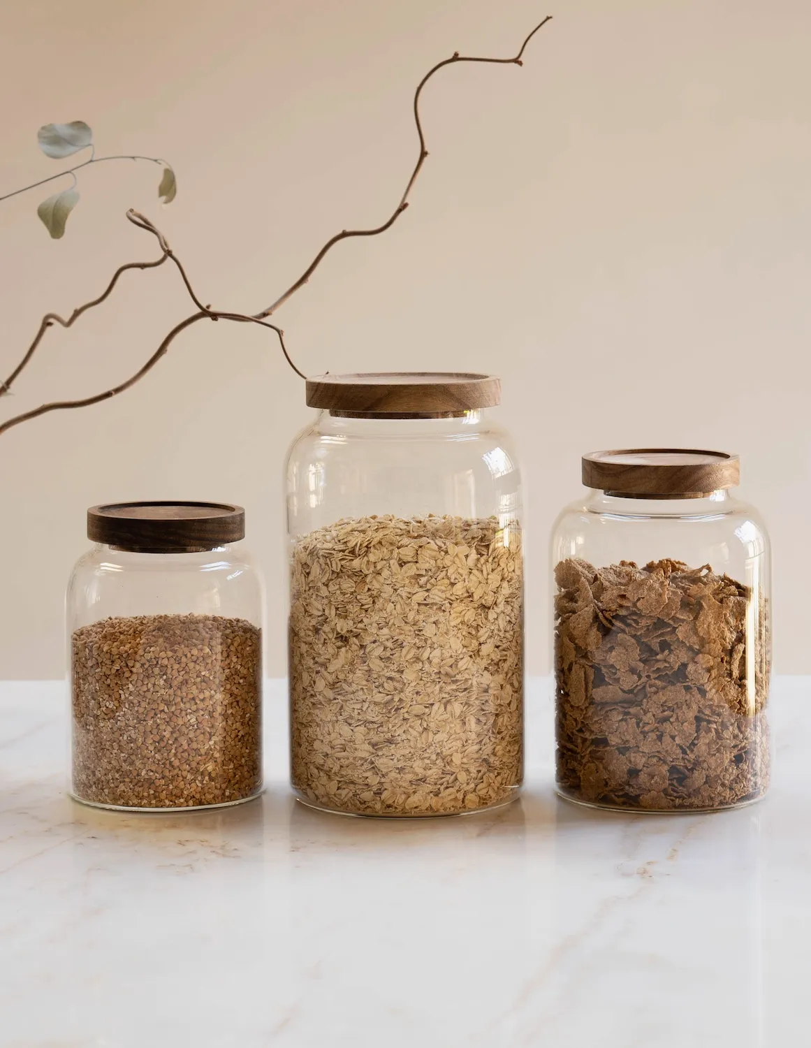 Glass Pantry Storage Jars