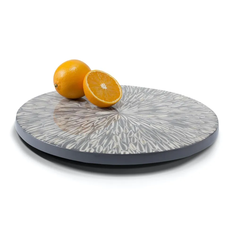 Gray Almendro Revolving Tray