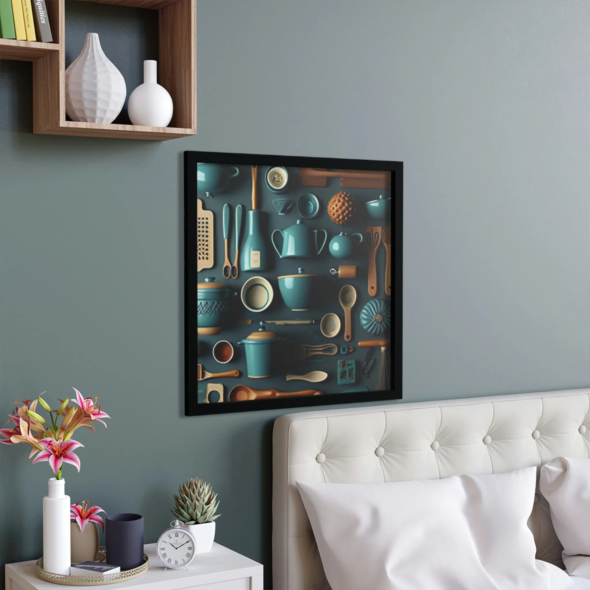 Kitchen Utensils Framed Poster