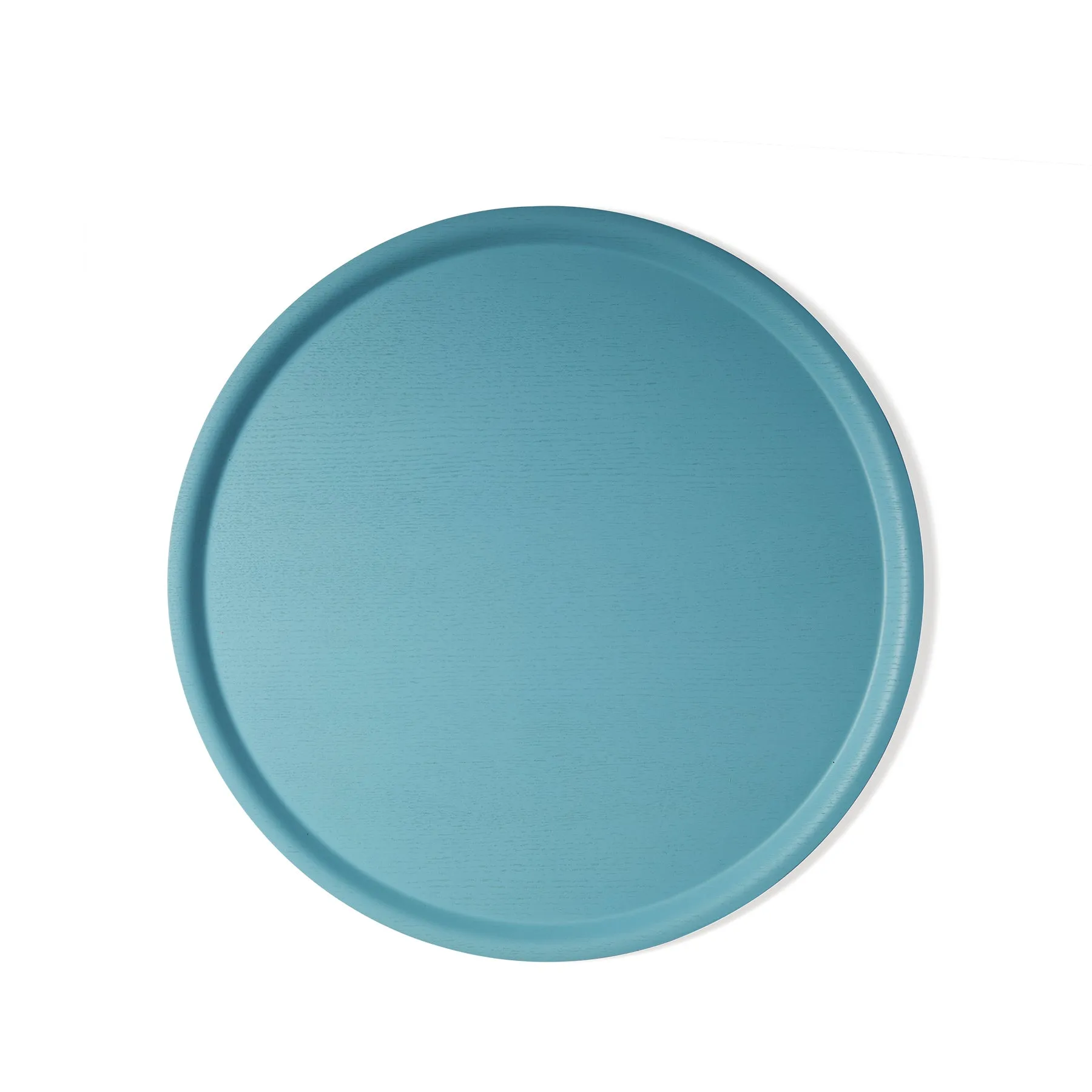 Large Round Tray in Foggy Blue