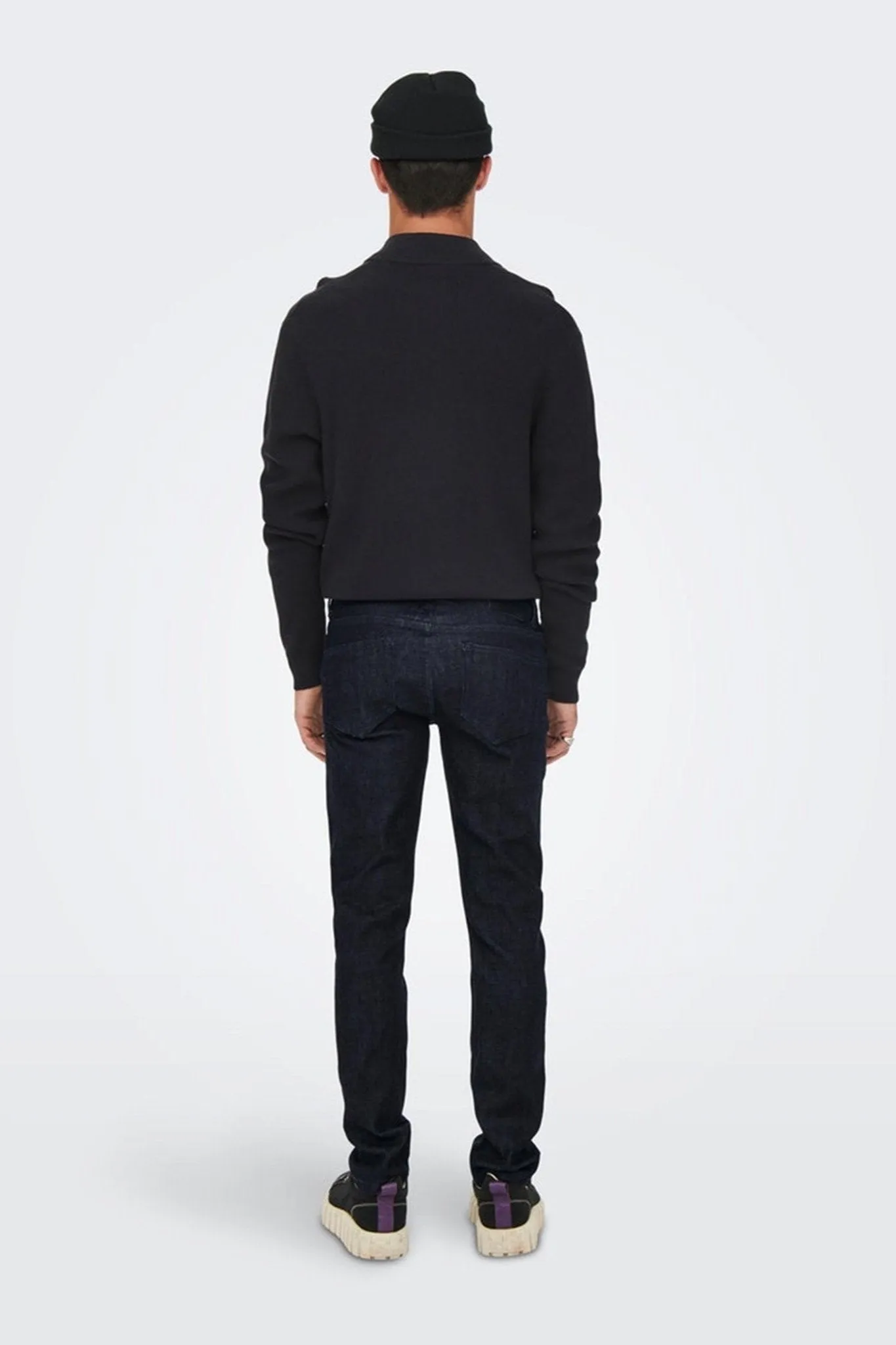 Loom Slim Raw Jeans - Blue Denim