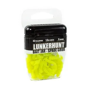 Lunkerhunt HSG01 Spade Grub Bait Jar, 1 1/2"