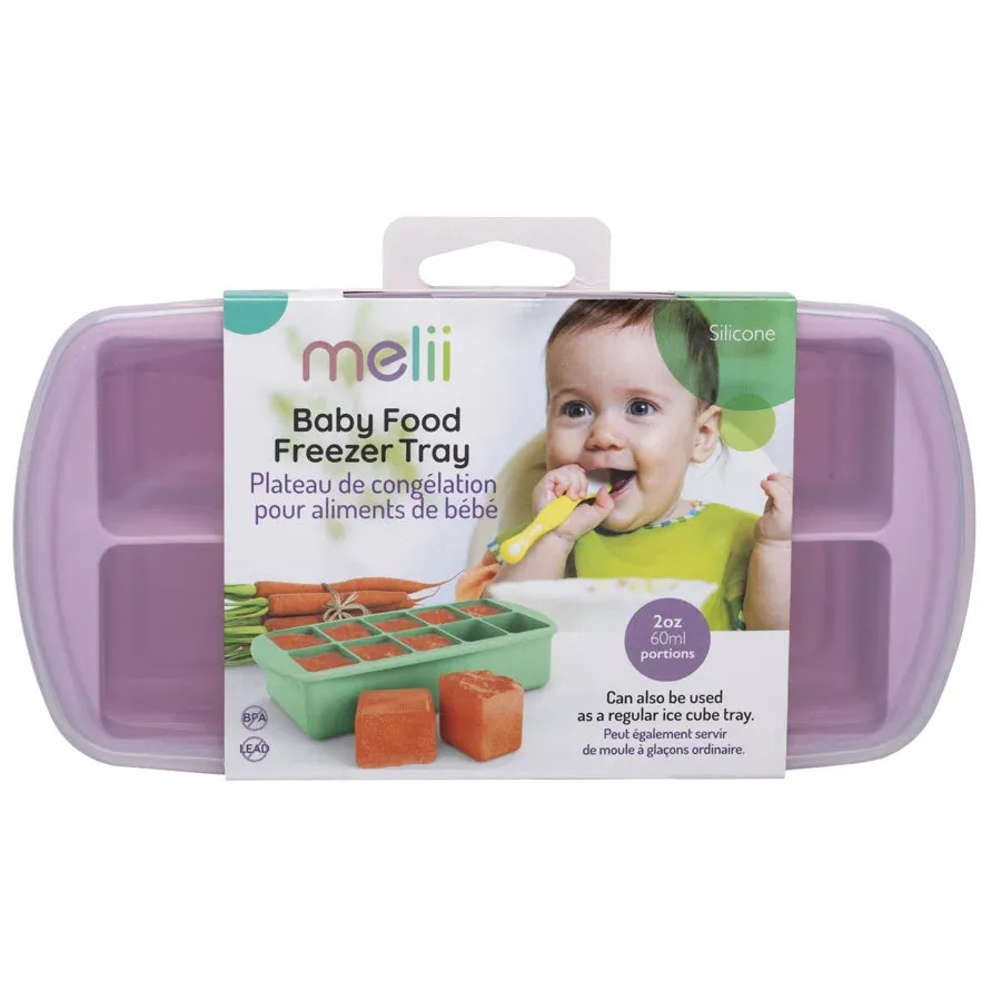 Melii Silicone Baby Food Freezer Tray 2 oz Pink