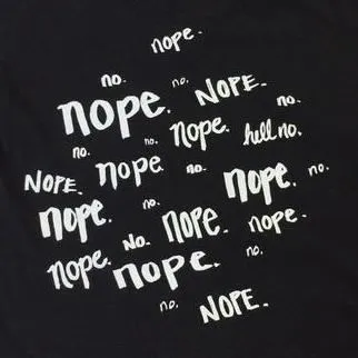 Men's T-shirt - Nope Black