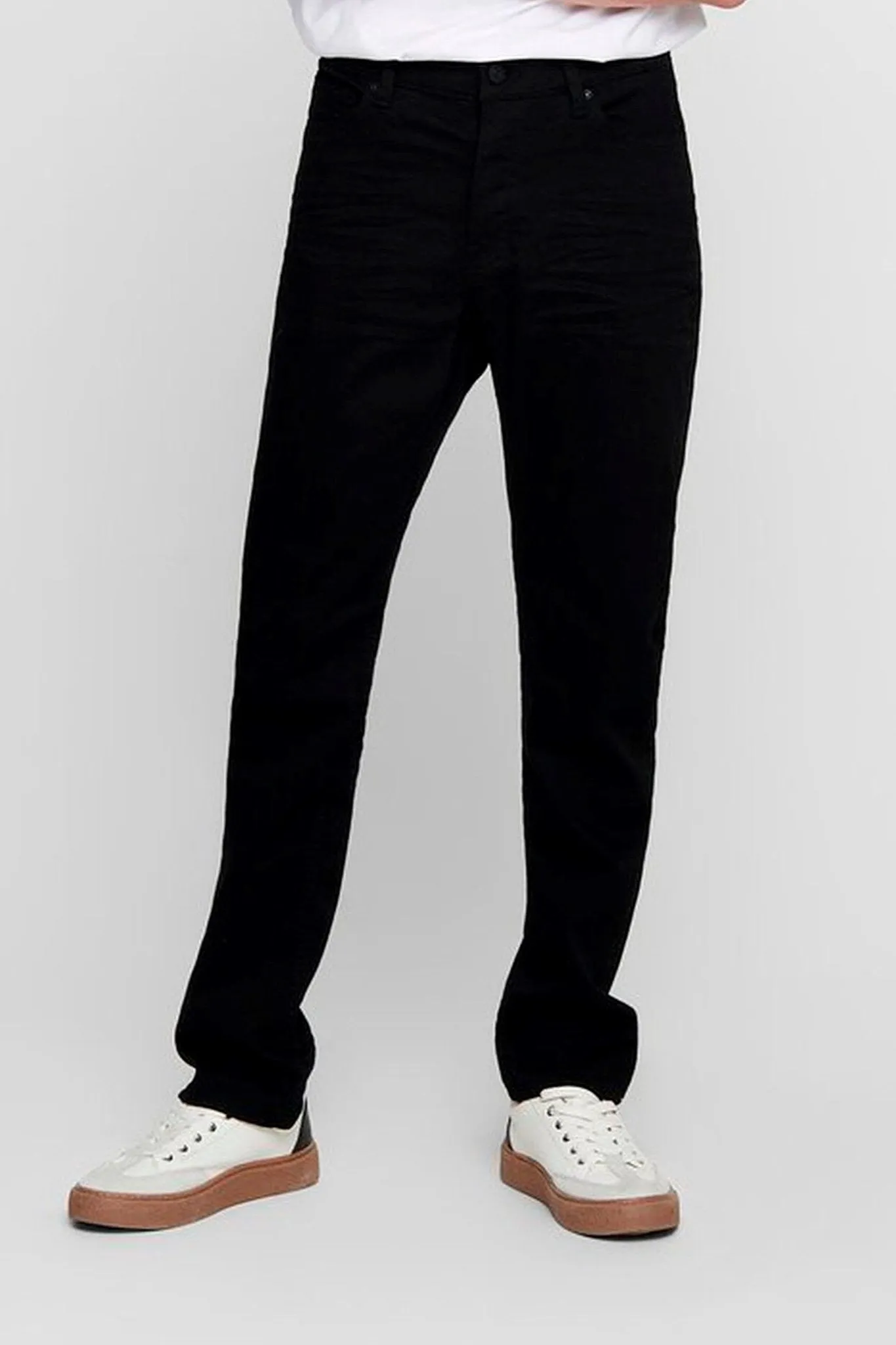 Mike Stretch Jeans - Black (Wide fit)