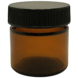 Ointment Jar with black Lid 25 - 500ml