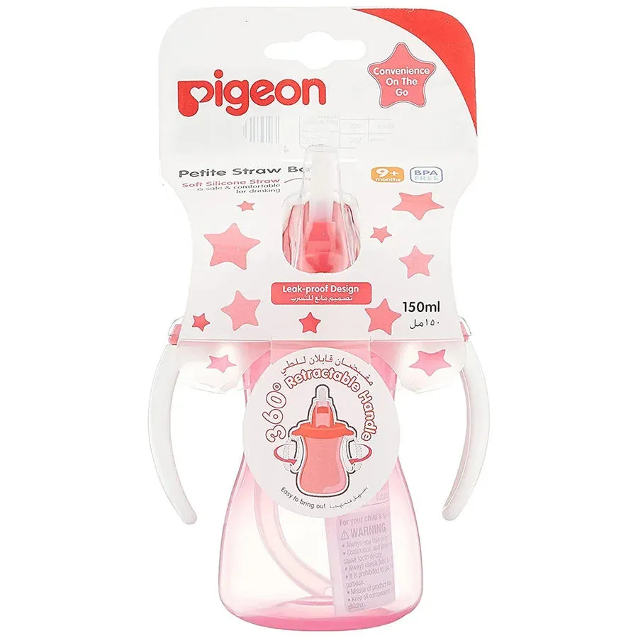 Pigeon Petite Straw Bottle 150ML, Hanging Type (Pink)