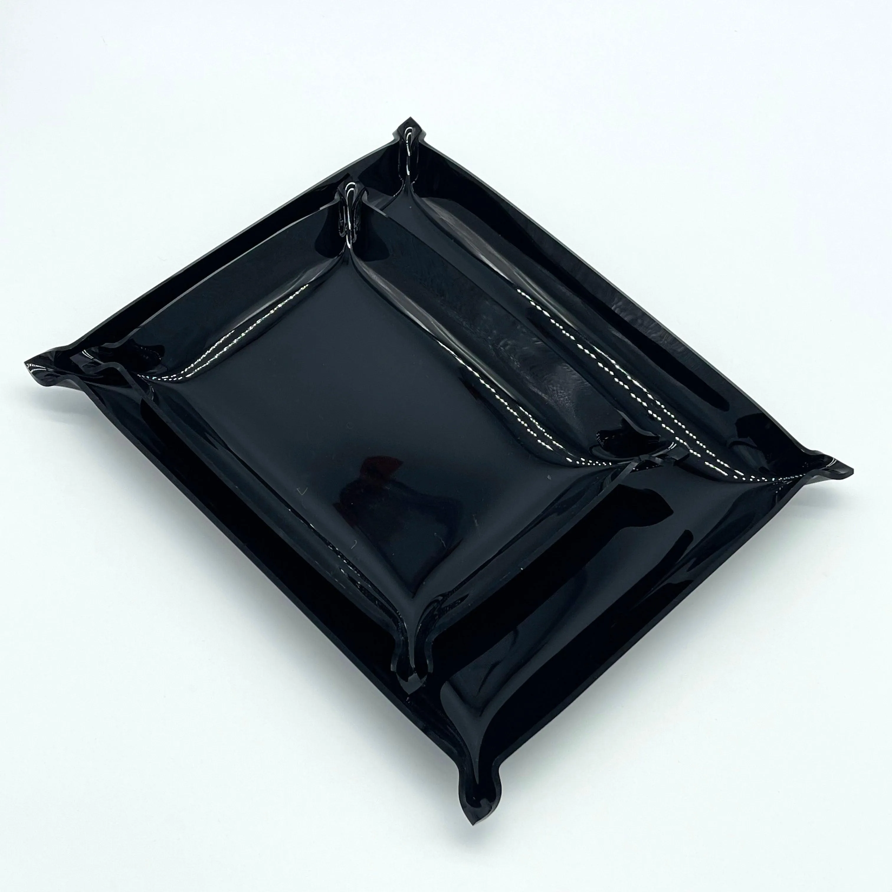 Set of 2 Acrylic Valet Trays | Black