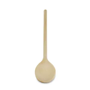 The Essential Ingredient Beech Wood Round Spoon, Large Head