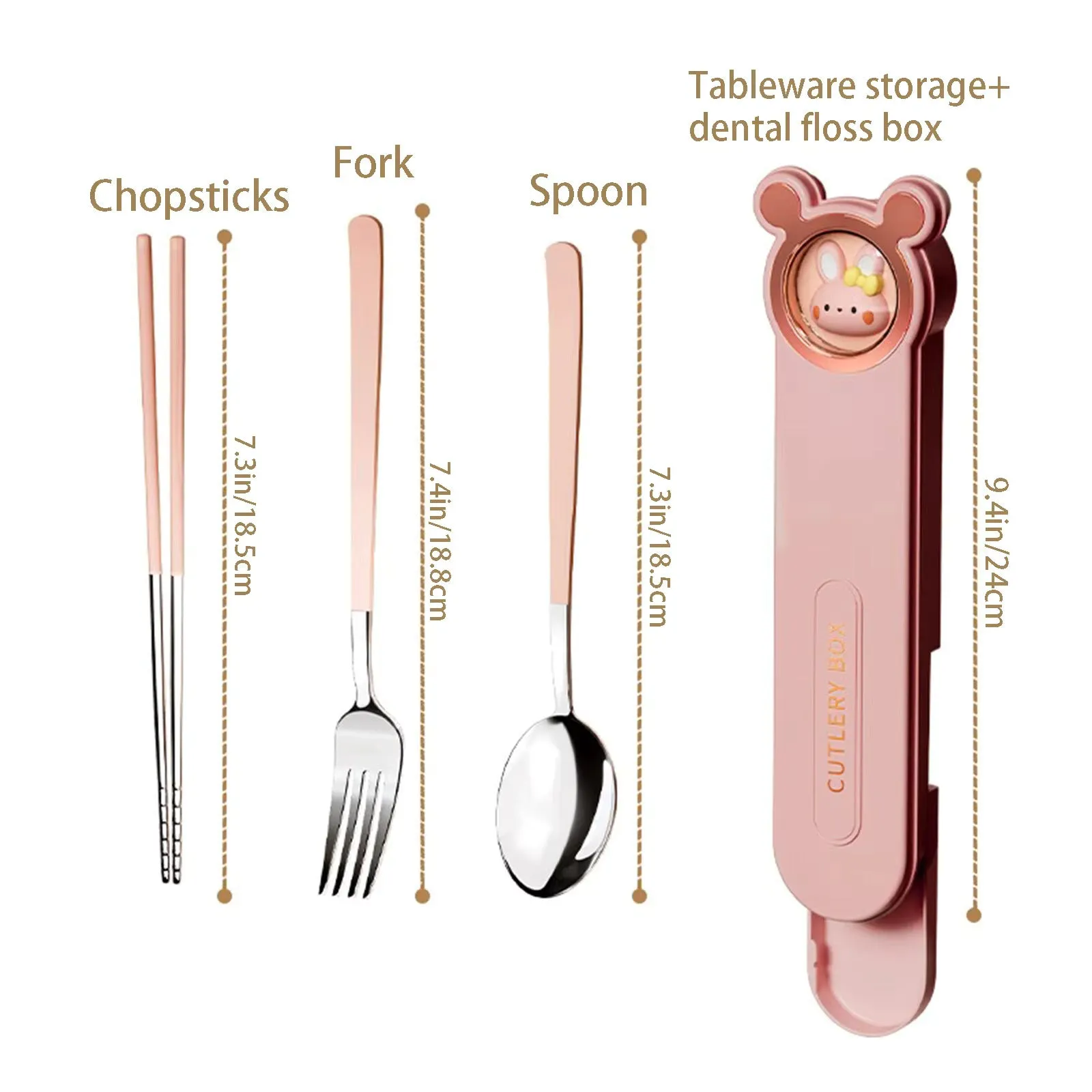 Timeless Stainless-Steel Cutlery Set - Durable Spoon, Fork & Chopsticks