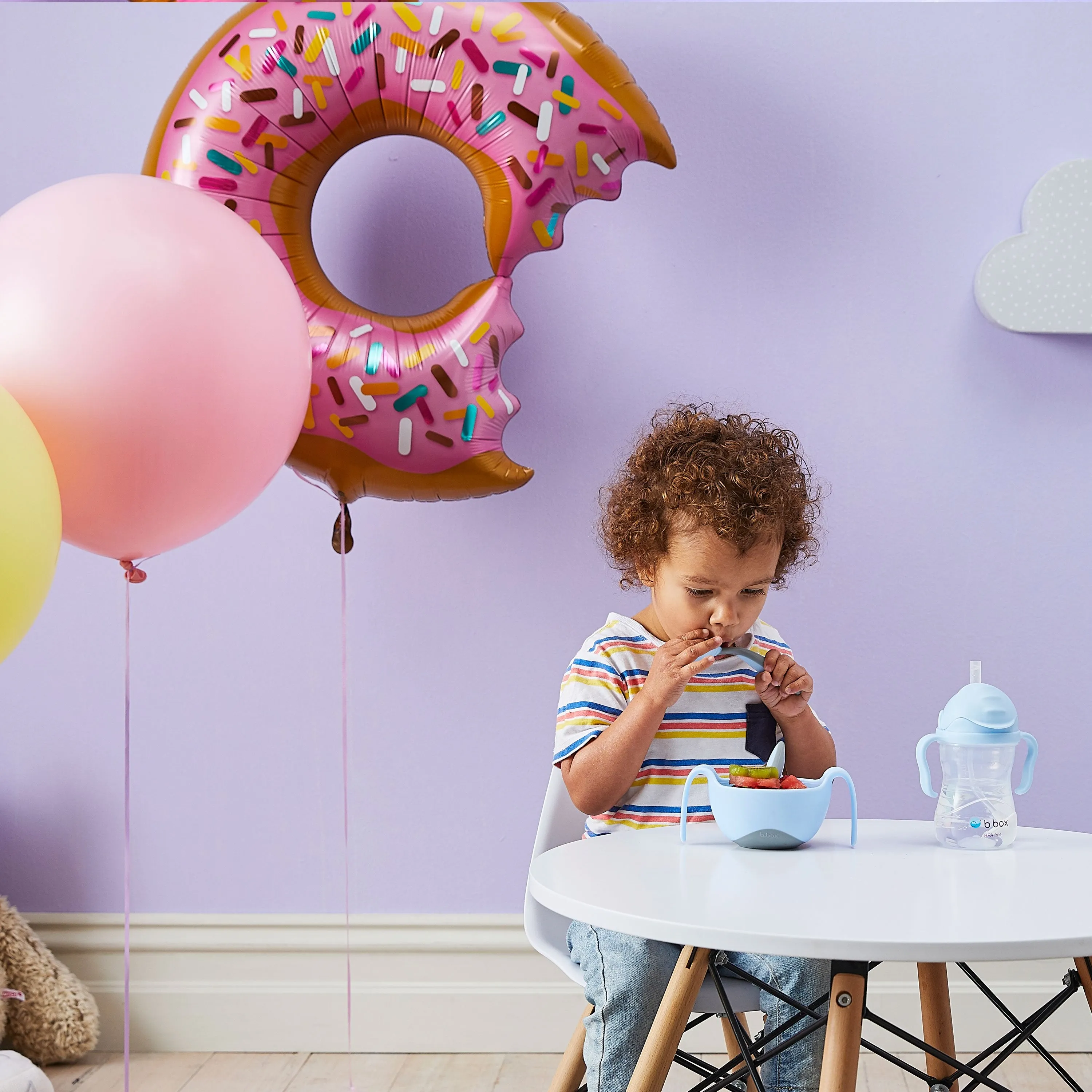 toddler cutlery set - bubblegum