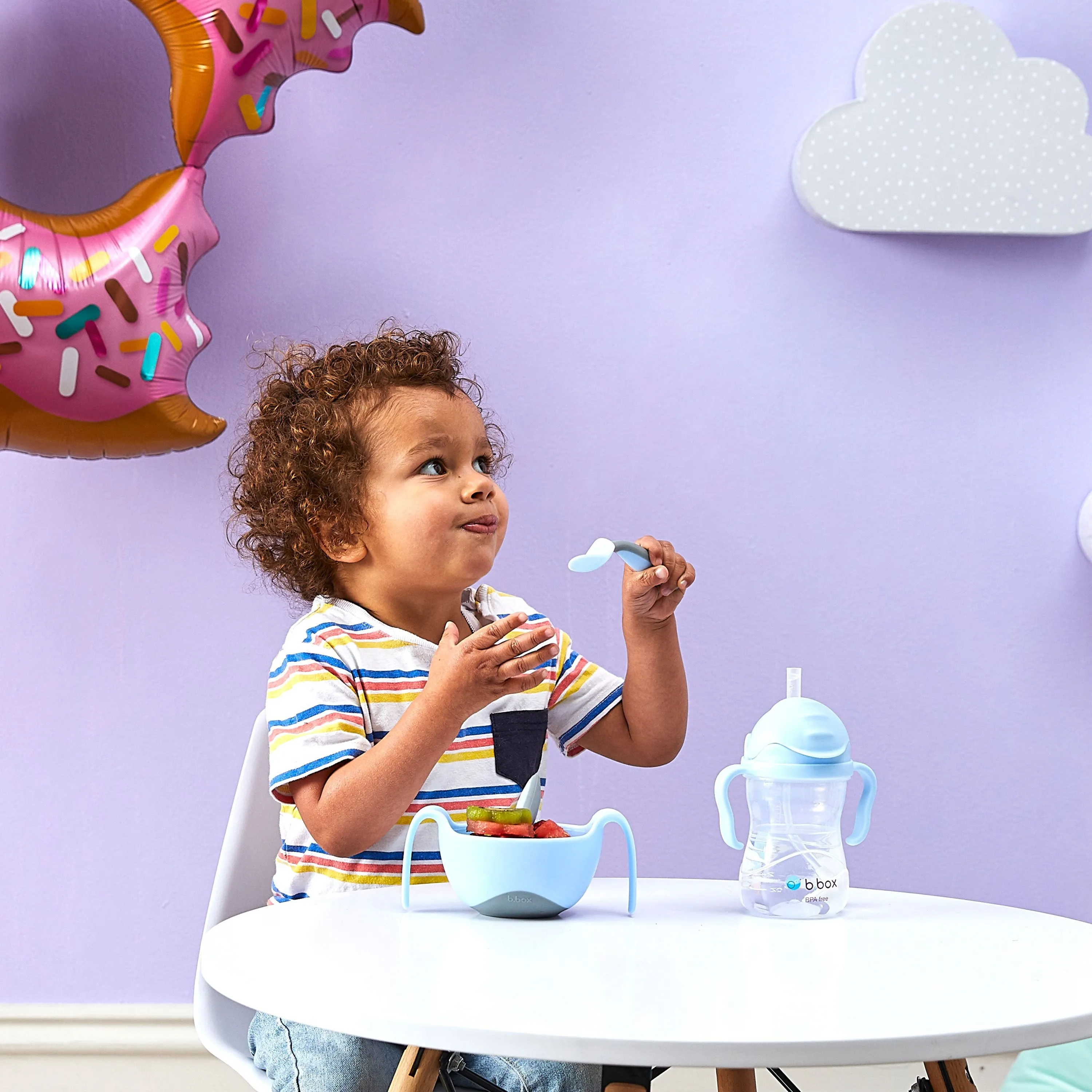 toddler cutlery set - bubblegum