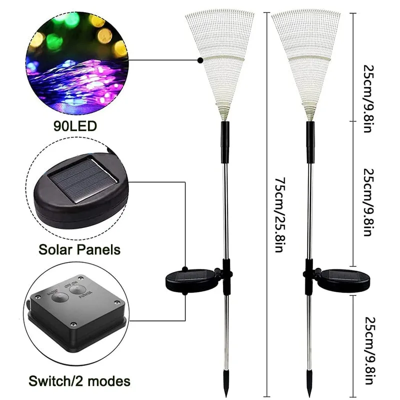 Waterproof Solar Firework Garden Lights