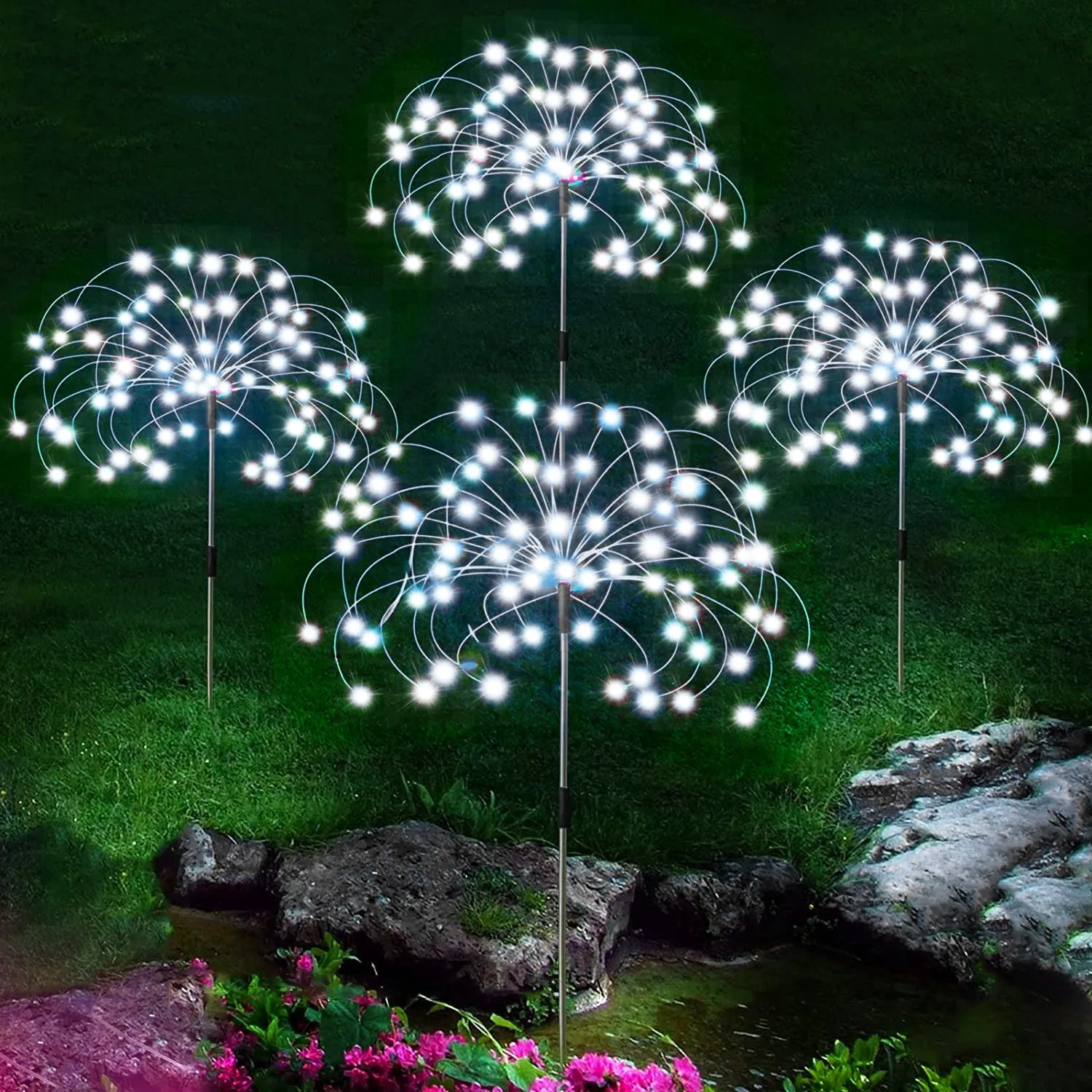 Waterproof Solar Firework Garden Lights