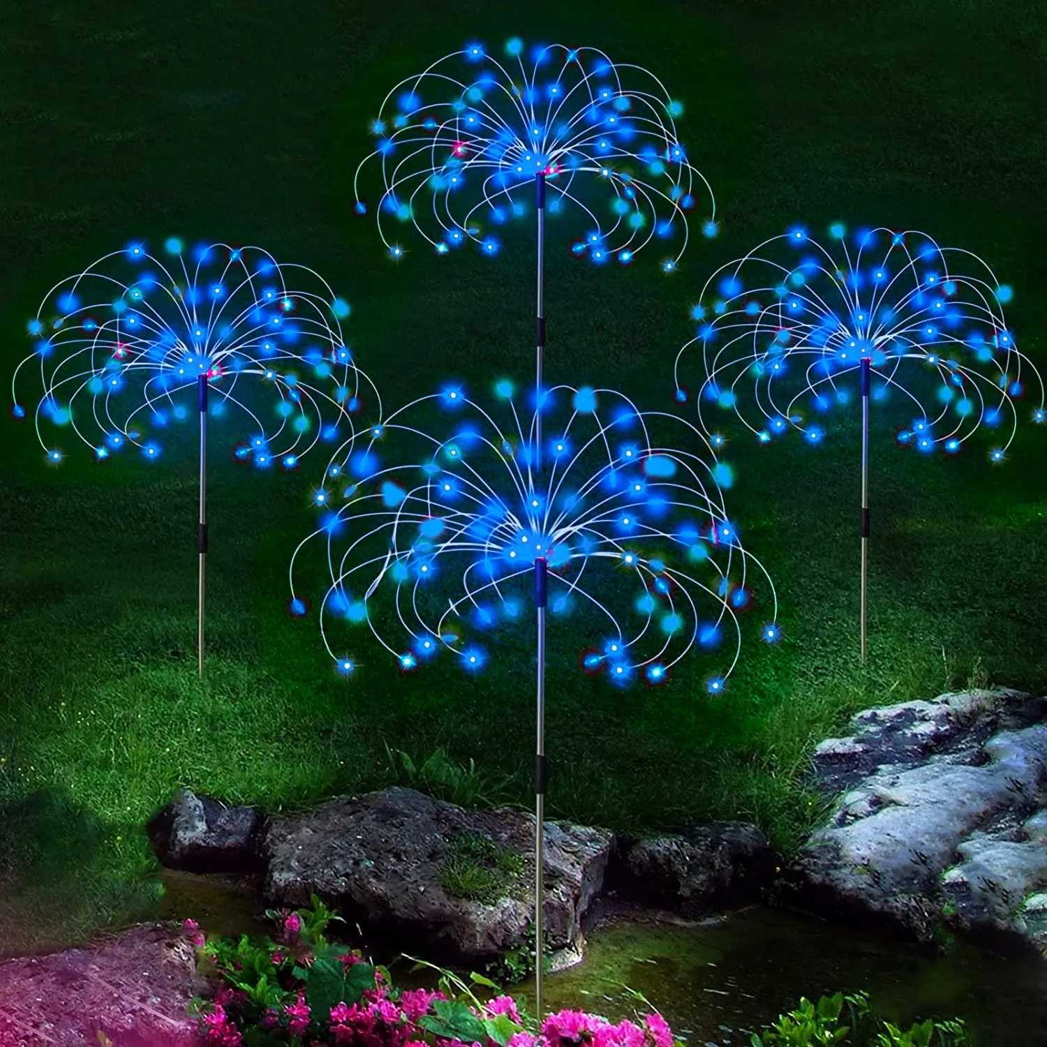 Waterproof Solar Firework Garden Lights