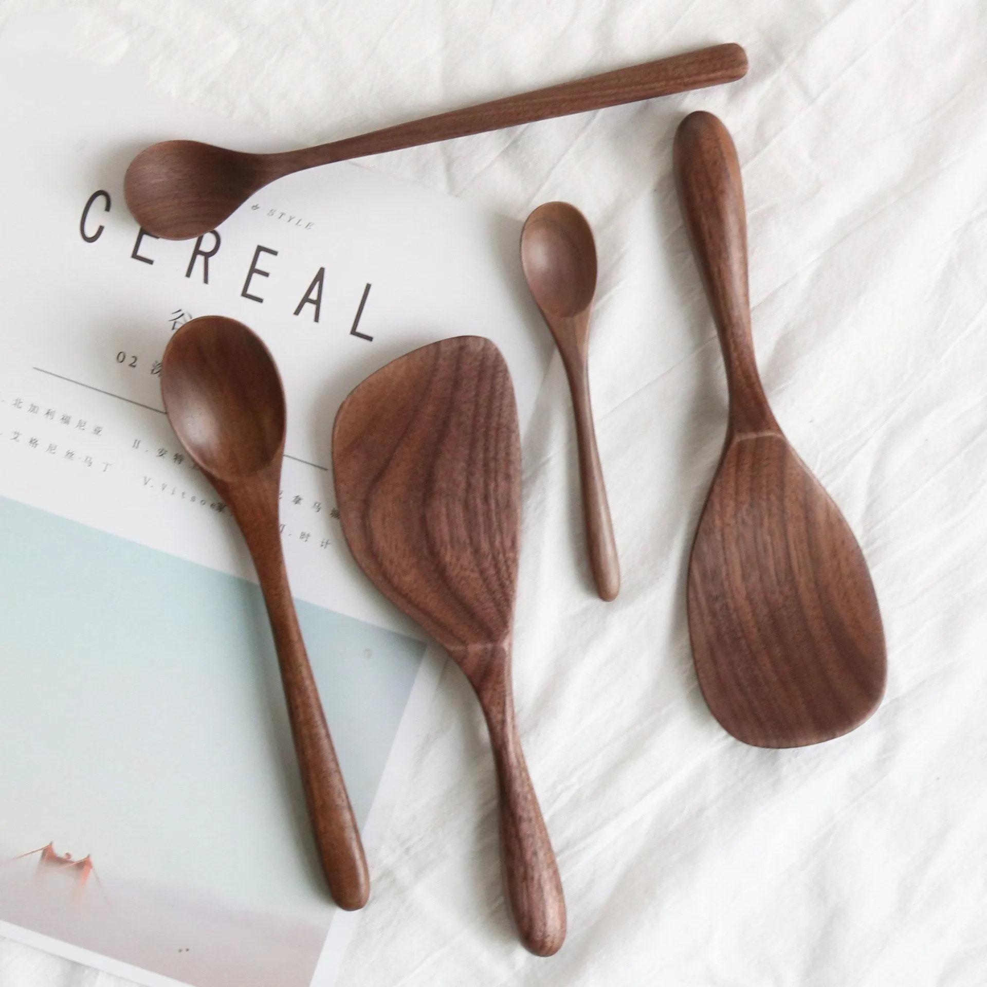 Wooden Kitchen Utensils, Spoon, Spatula, Cooking Utensils, Sustainable Wood, Eco Friendly, Wooden Kitchenware, Housewarming Gift Supplies